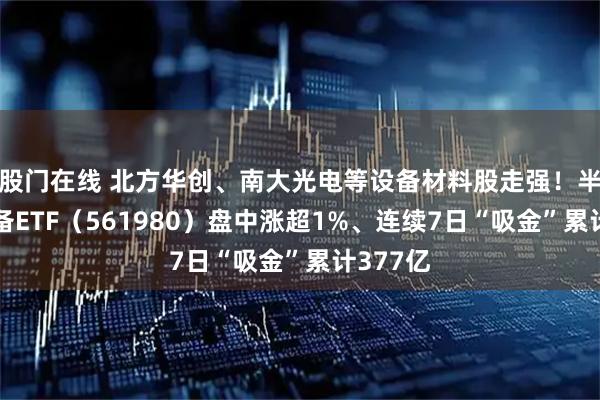 股门在线 北方华创、南大光电等设备材料股走强！半导体设备ETF（561980）盘中涨超1%、连续7日“吸金”累计377亿